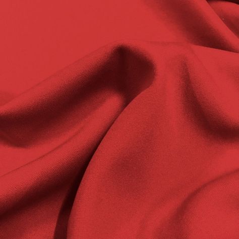 Red scuba fabric close-up